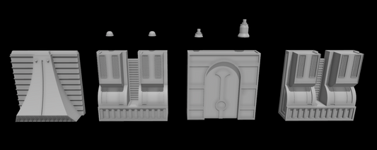 Coruscant Street Shelf Diorama for 3.75 in (1:18) Figure