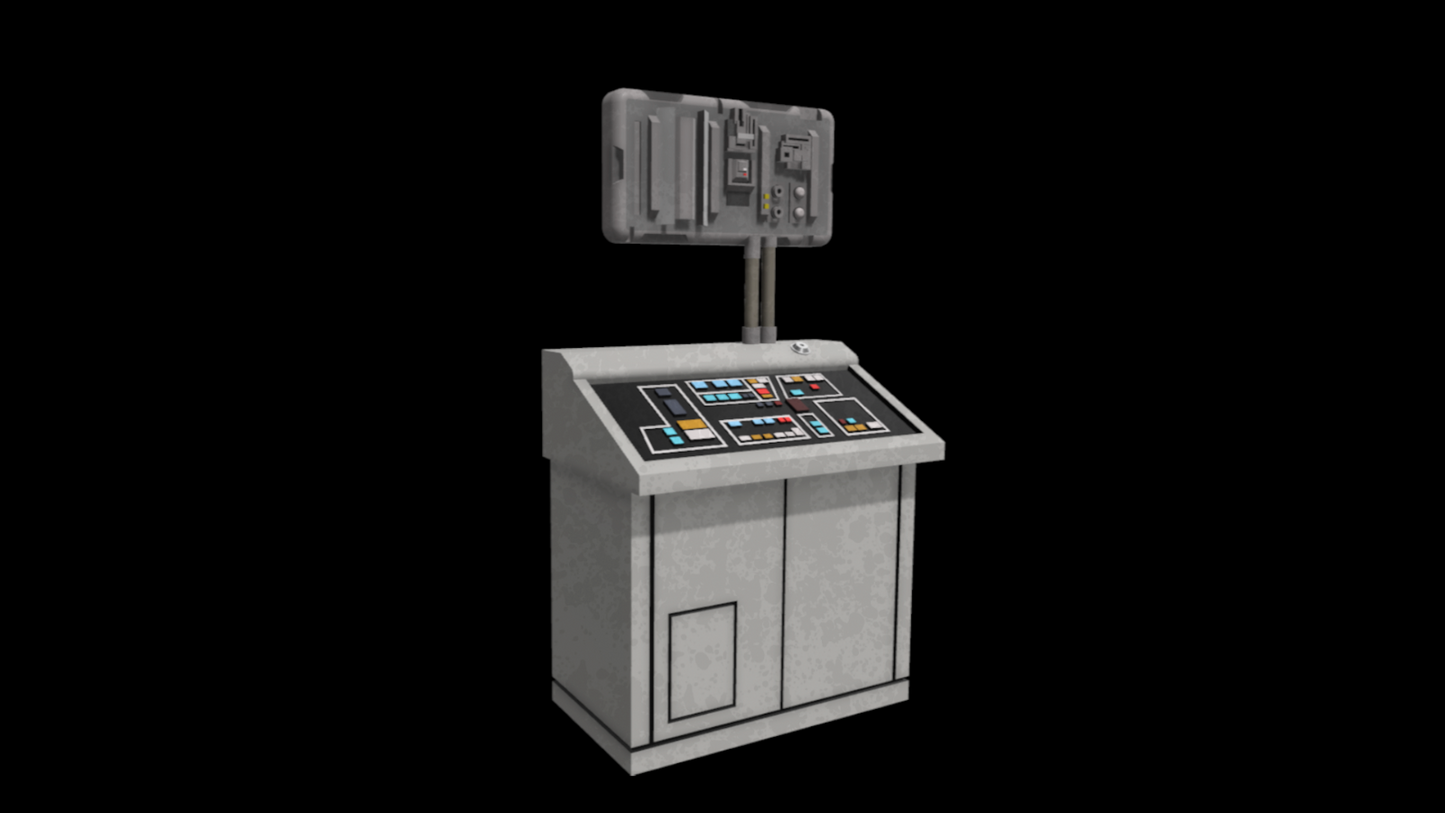 3D Printed Nevarro Computer Terminal For 3.75" & 6" Star Wars Figures