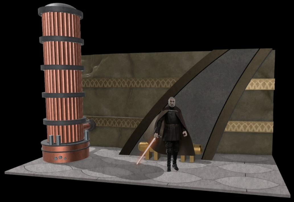 Geonosis Hangar Diorama for 3.75 in (1:18) Figure
