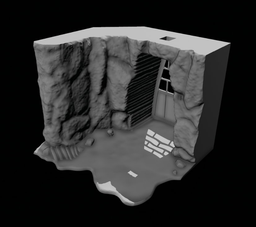 Star Wars 3D Printed Rancor Pit Diorama for 3.75" and 6" Figures
