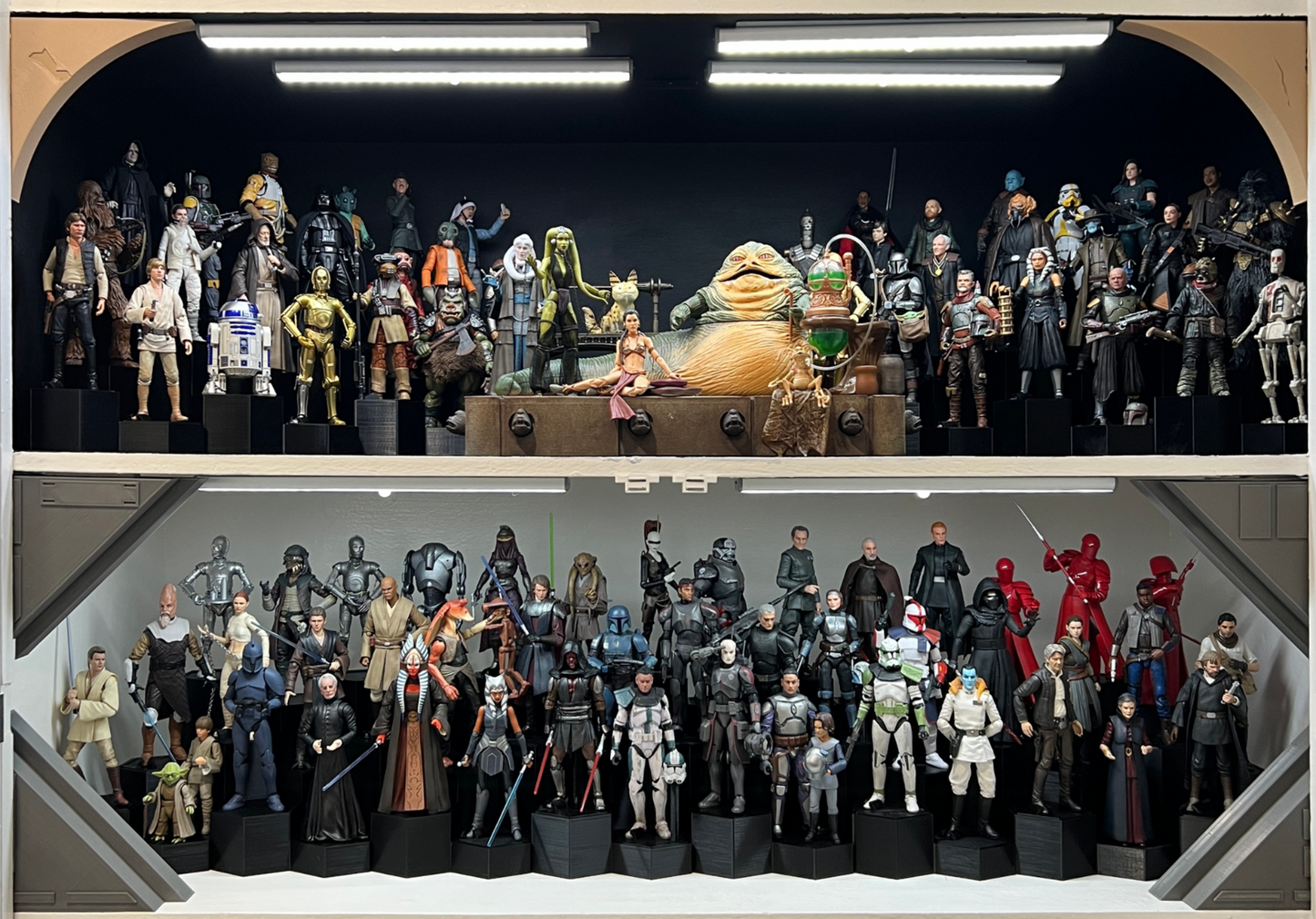 Star Wars 3D Printed shelf corners for finishing your figure displays