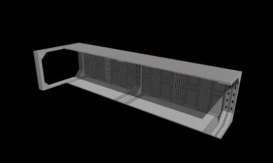 Star Wars 3D Printed Acclamator Corridor Diorama For 6" Figures