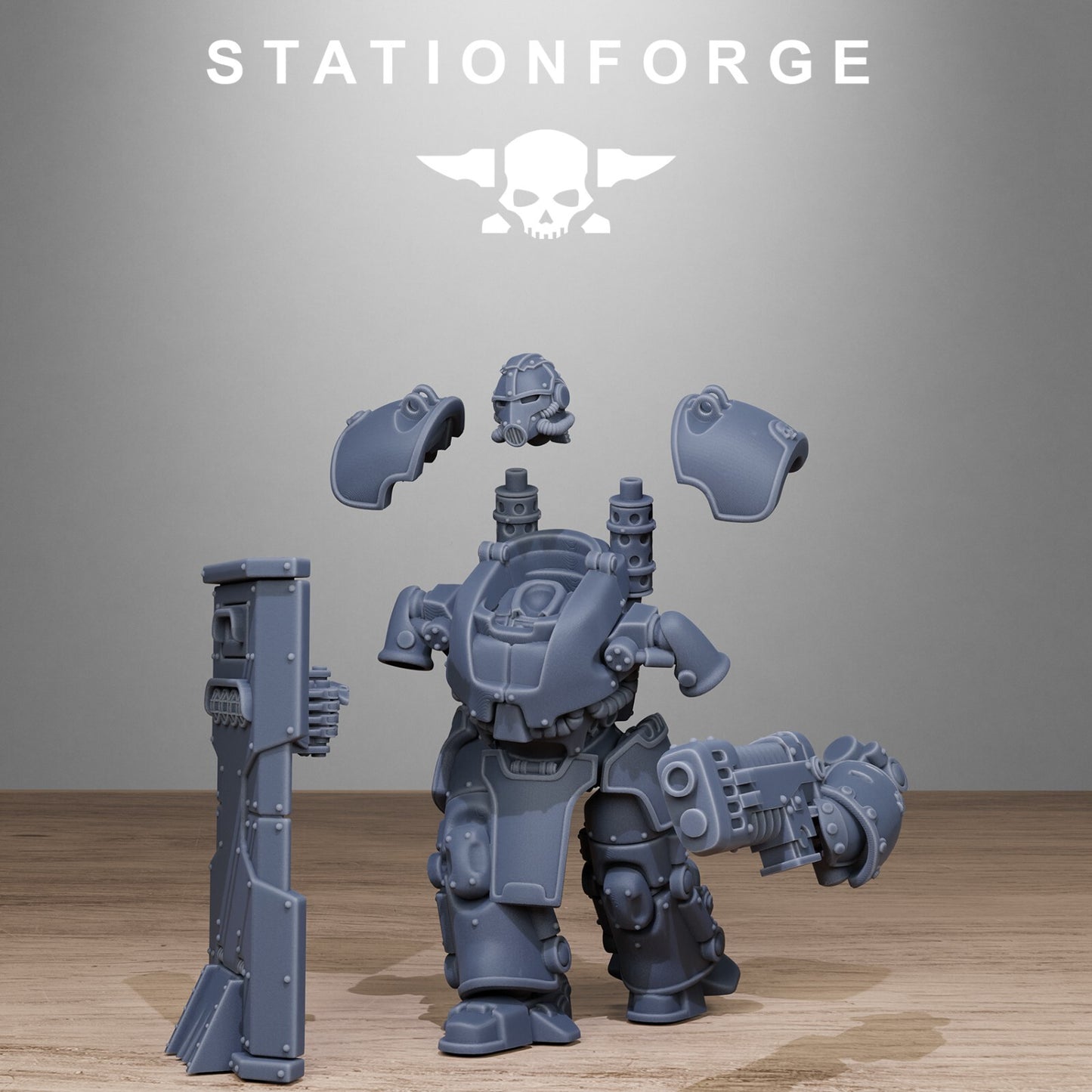 The GrimGuard Power Armoured Squad from Station Forge 40mm INC BASES + FREE POST