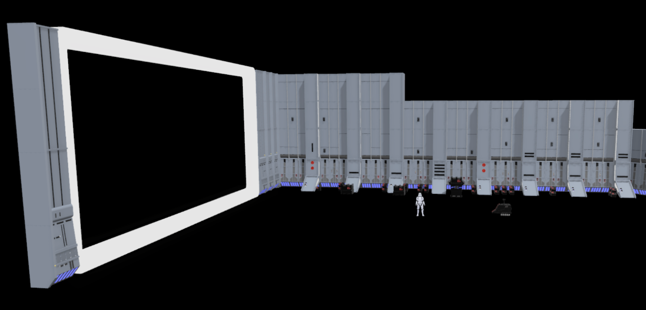 Star Wars 3D Printed Death Star II Hangar Diorama