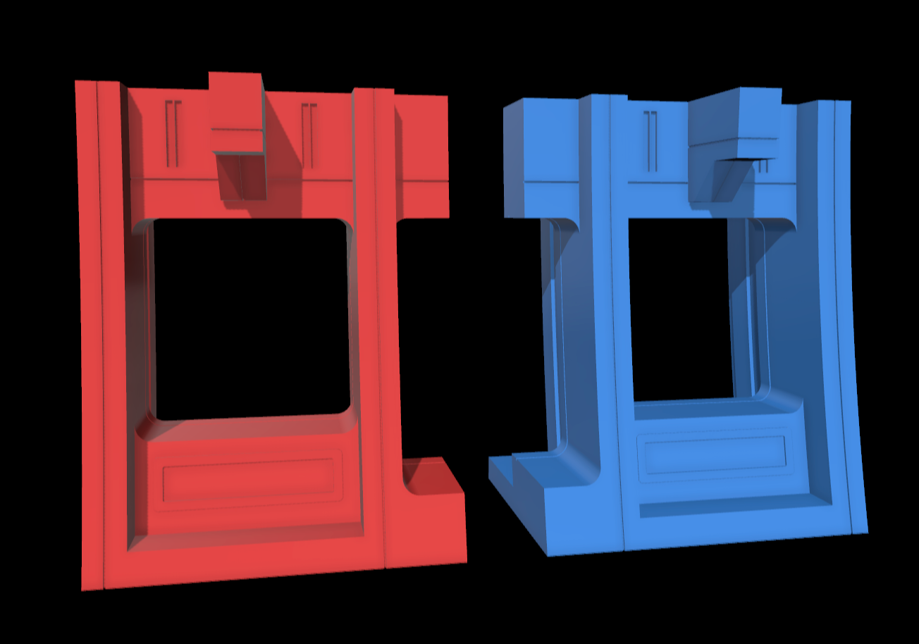 Star Wars 3D Printed Trade Ferderation ship window for 3.75" or 6" Figs