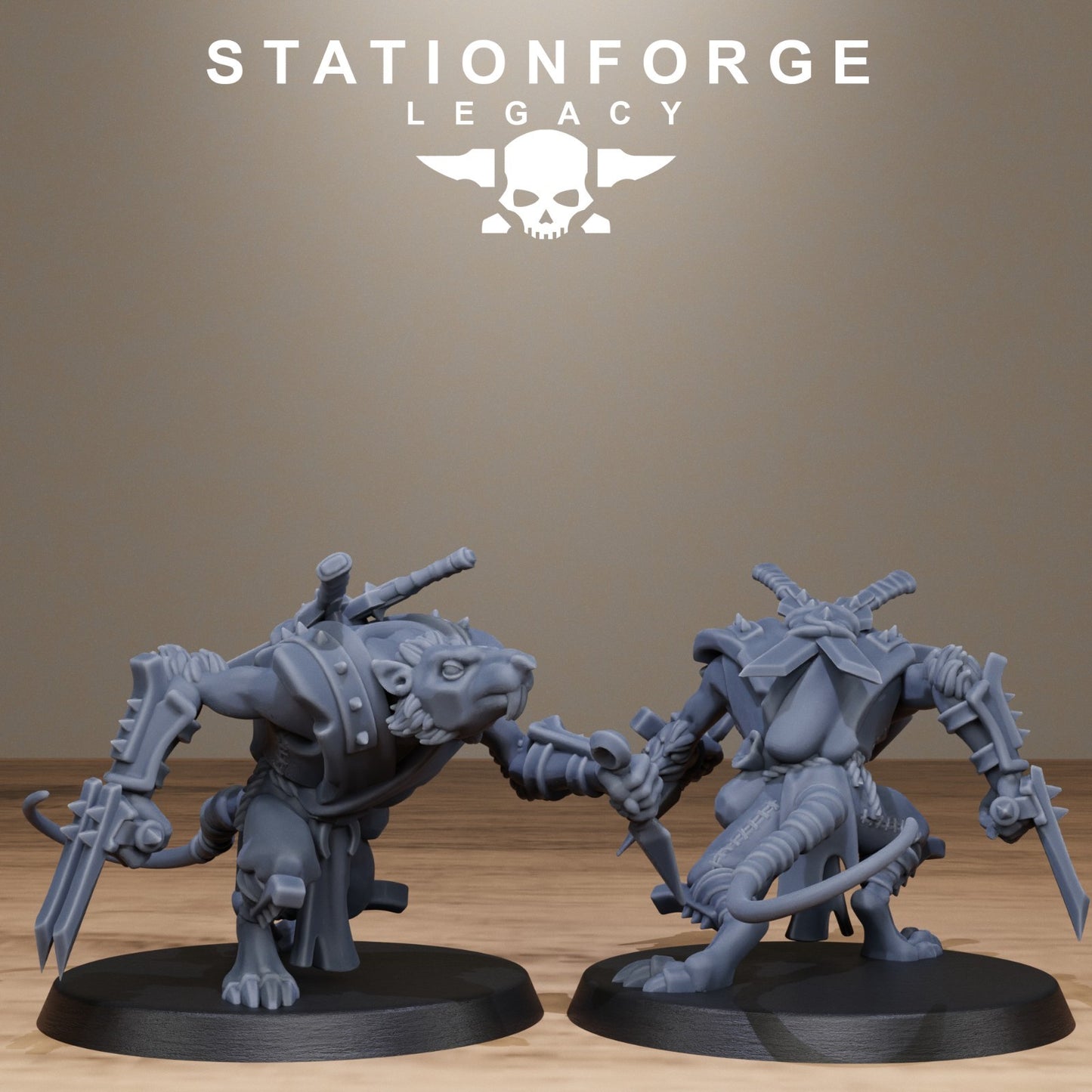Rotfang Ninjas from Station Forge Legacy 32mm. INC BASES