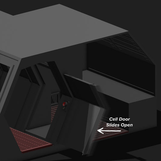 3D printed Death Star Detention Block & Leias cell for Black Series
