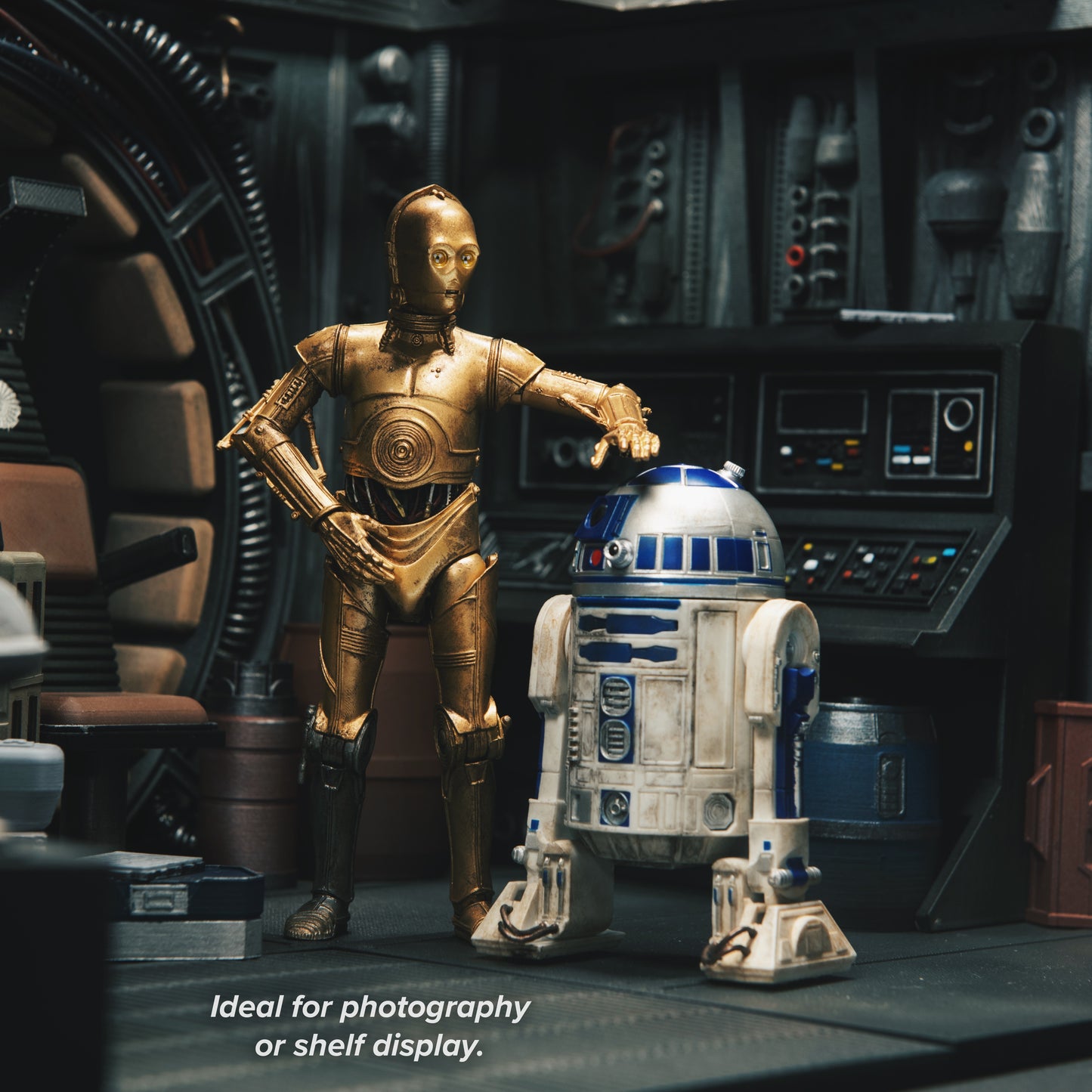 3D Printed Millennium Falcon Interior Diorama for Star Wars Black Series 1/12