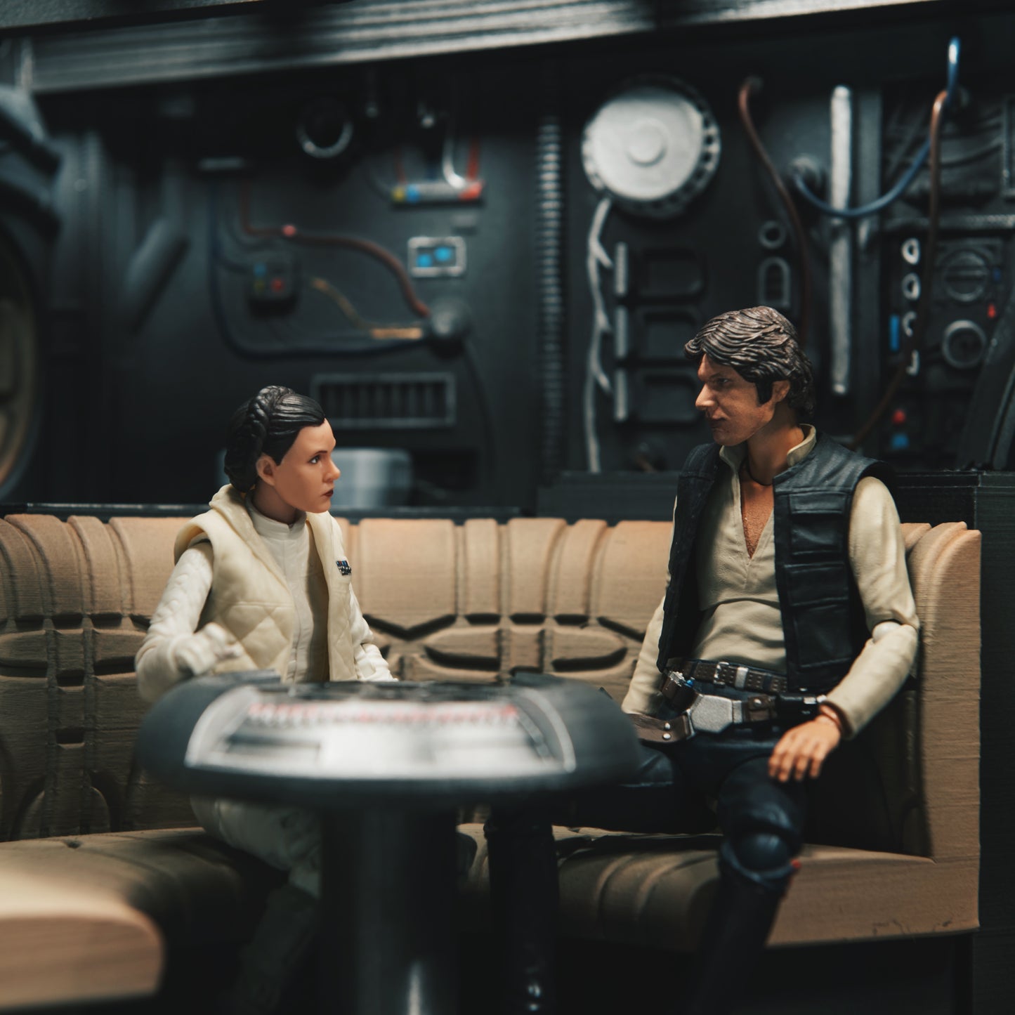 3D Printed Millennium Falcon Interior Diorama for Star Wars Black Series 1/12