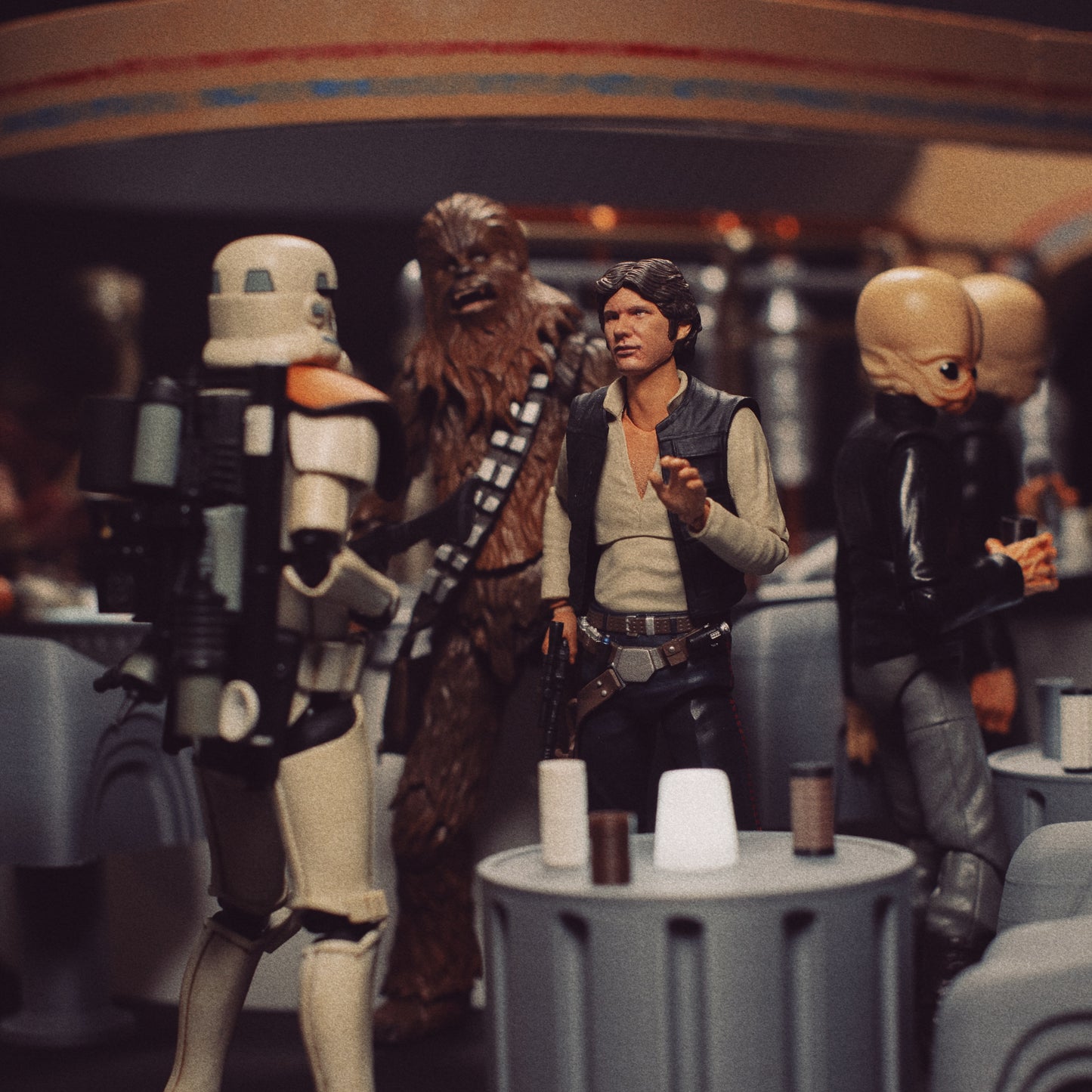 3D Printed Star Wars Cantina Diorama Bar 1/12 Black Series, Hot Toys & Vintage