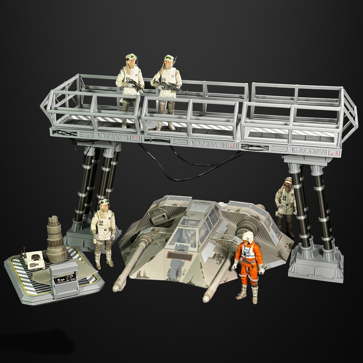 Catwalk/Gantry and cargo sled for Star Wars Black series figures