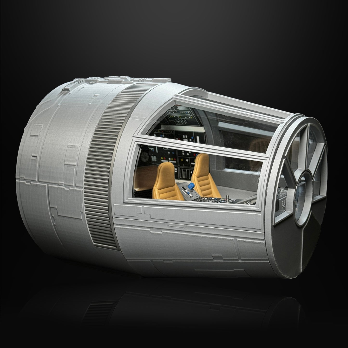 3D Printed Millennium Falcon Cockpit For Star Wars Black Series 6 Inch Figures