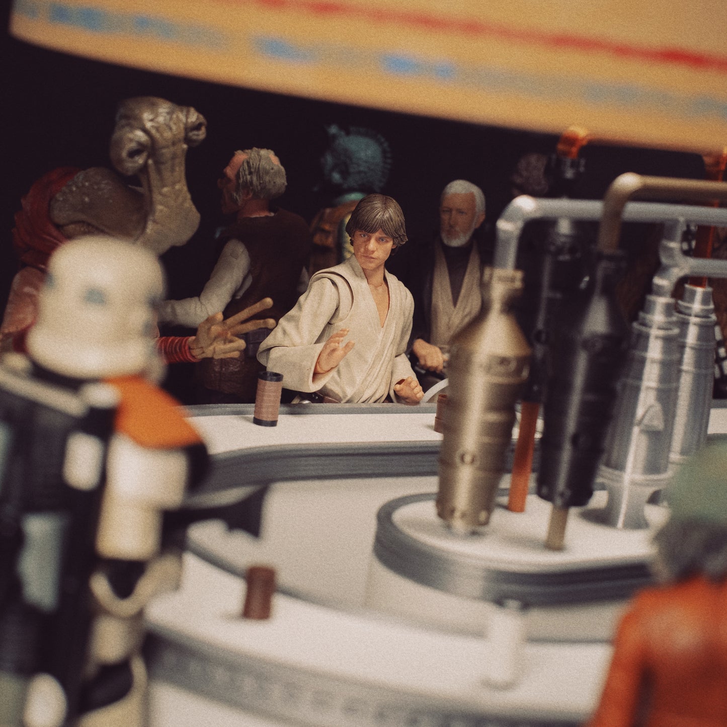 3D Printed Star Wars Cantina Diorama Bar 1/12 Black Series, Hot Toys & Vintage