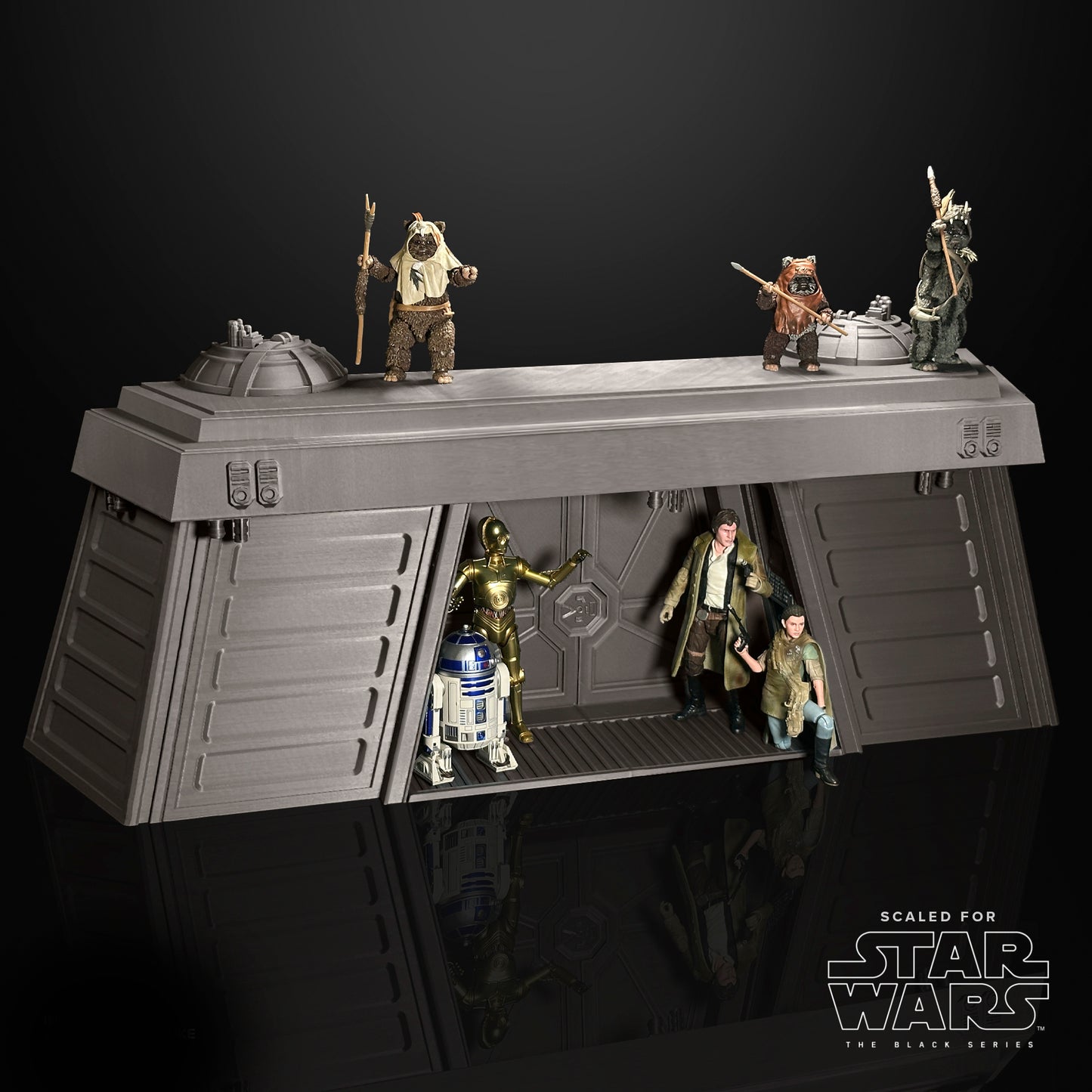 3D Printed Endor Bunker diorama for Black series figures