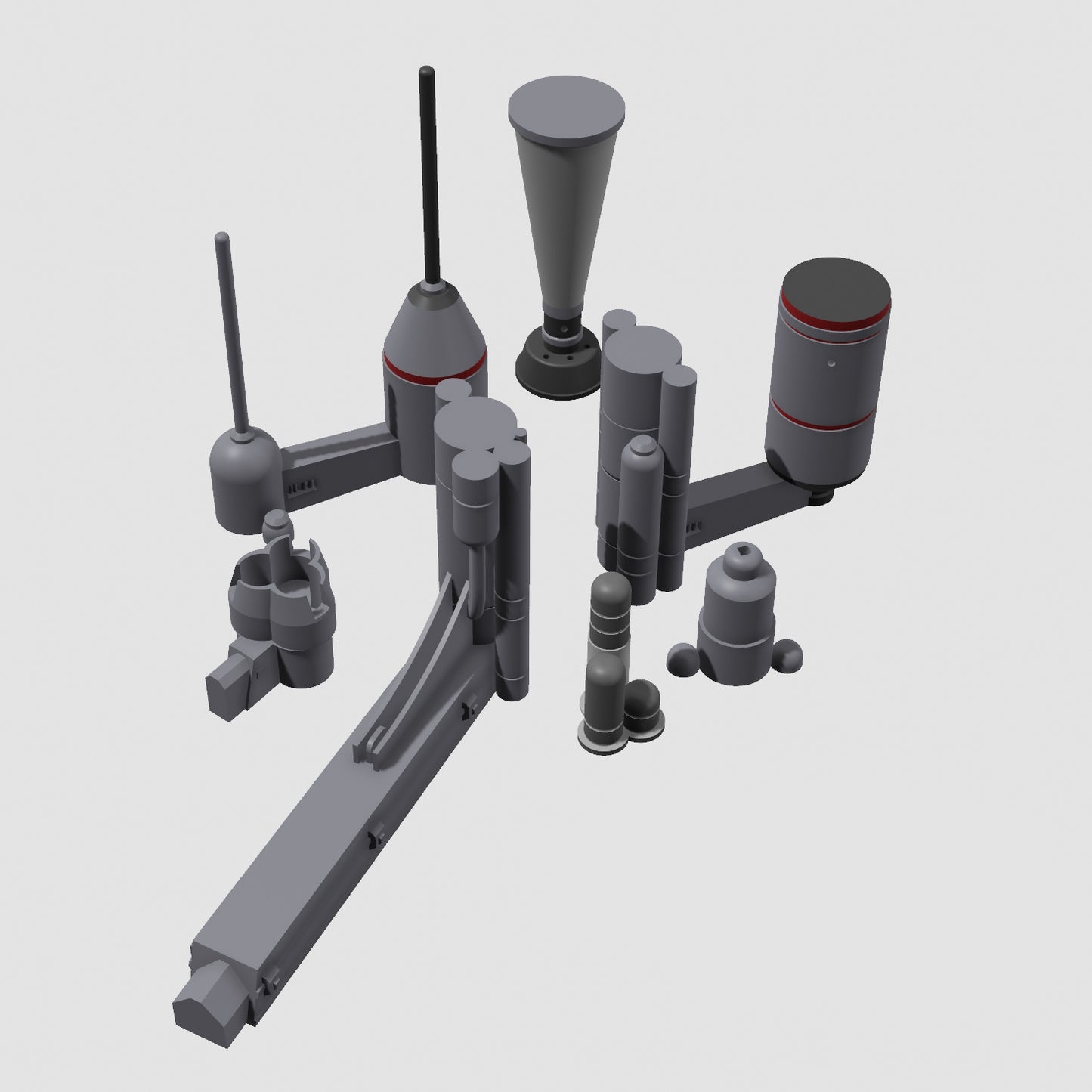 3D Printed Bespin Duel Display Set for Star Wars The Black Series 6 Inch Figures
