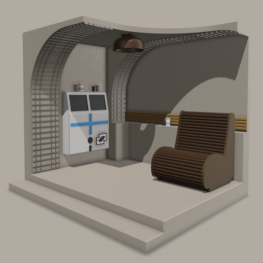 3D printed Mos Eisley Cantina entrance diorama for Star Wars black series figs
