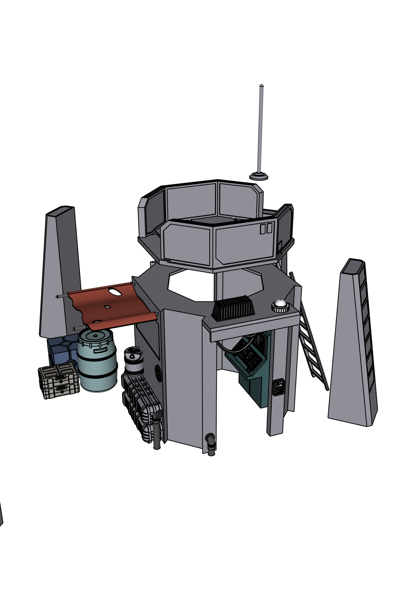 Mapuzo security Outpost for Star Wars Black Series figures