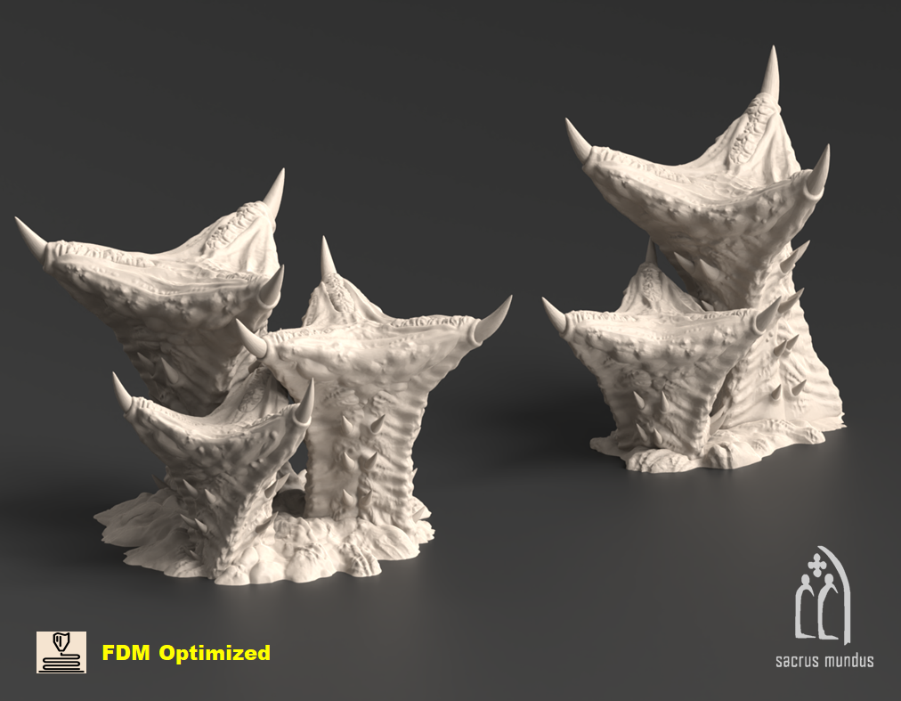 Tulipa, The Assimilated Planet. Platforms War gaming Terrain