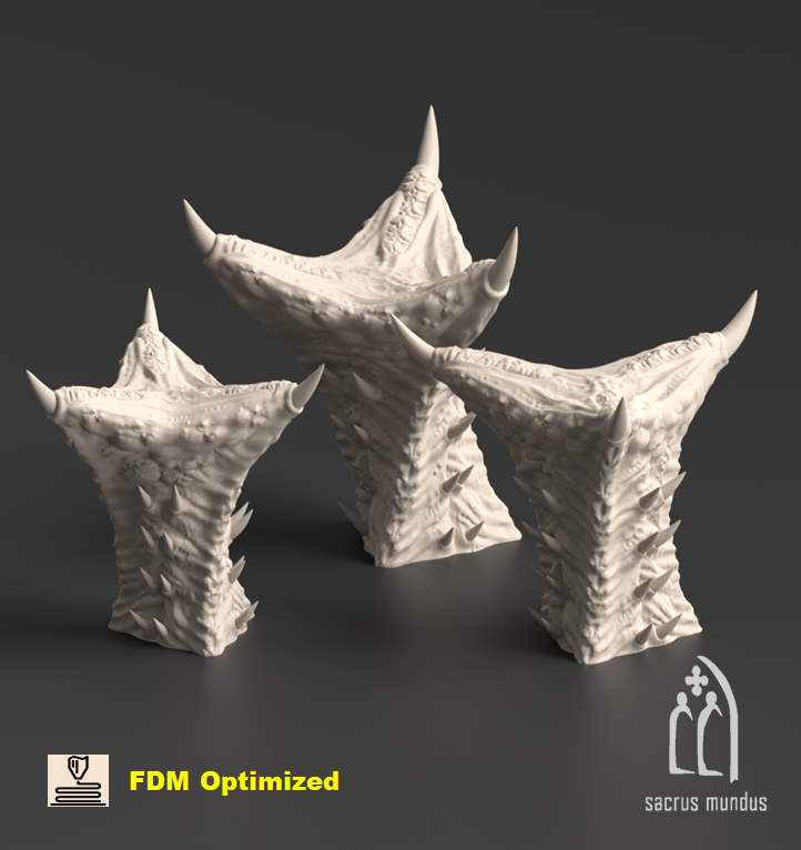 Tulipa, The Assimilated Planet. Platforms War gaming Terrain