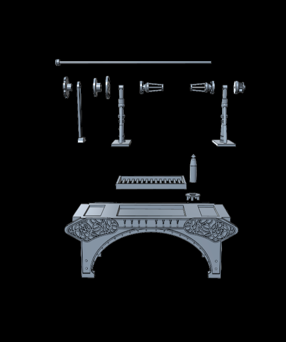 3D Printed Jabba the Hutt's Grill for 3.75 IN & 6 IN Figures
