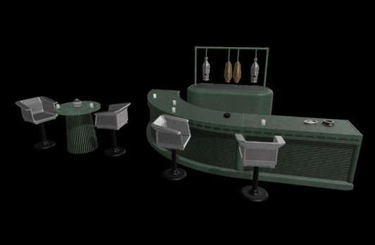 3D Printed Adelphi Cantina Diorama For Star Wars Black Series Figures