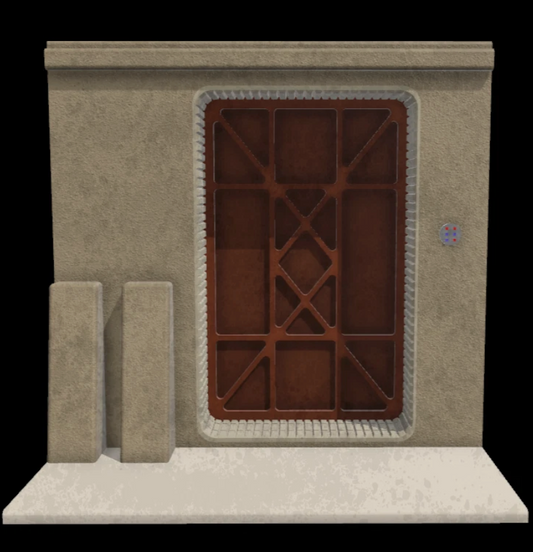3D Printed Mos Eisley Door Diorama For Star Wars figures