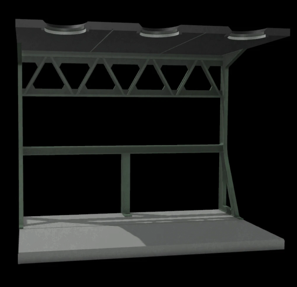 3D printed ROTJ Endor gantry diorama for Star Wars Black Series Figures