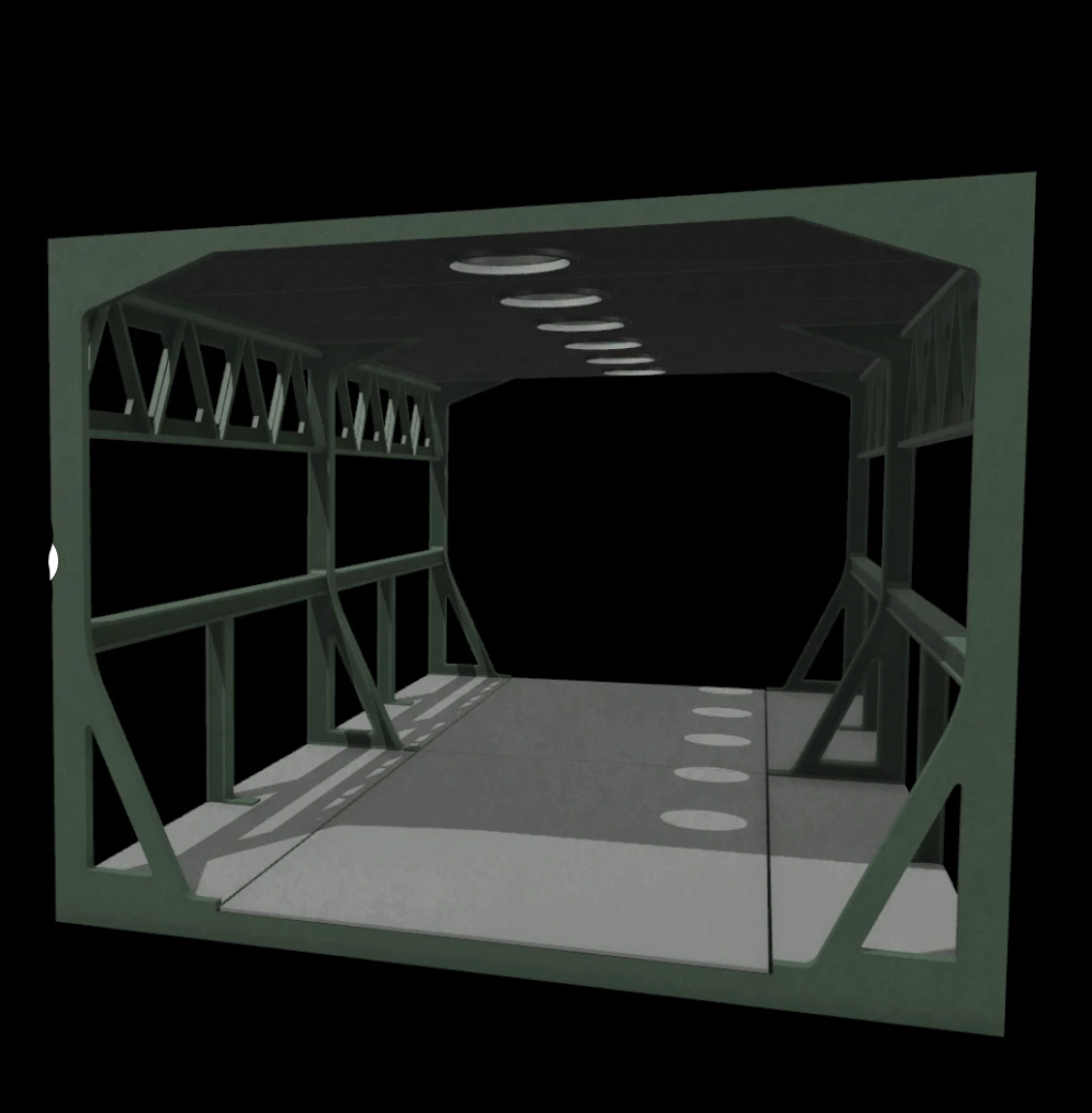 3D printed ROTJ Endor gantry diorama for Star Wars Black Series Figures