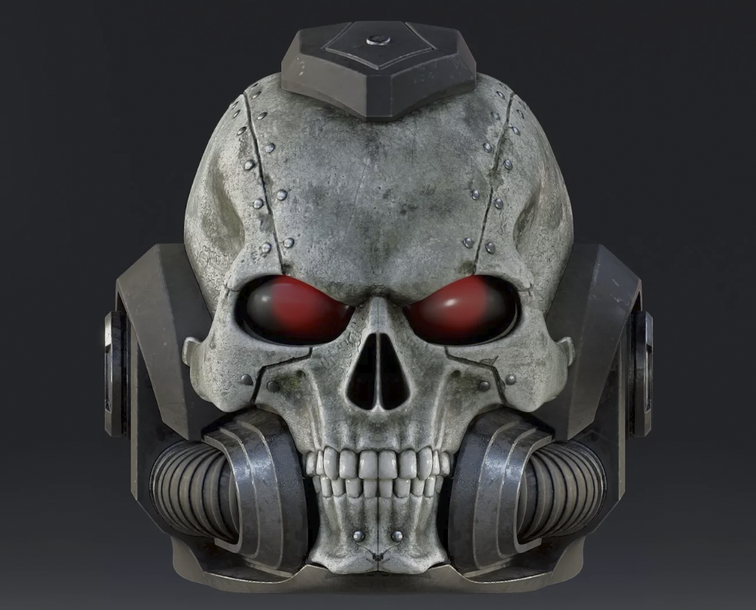 Space Marine 2 Chaplain helmet- 3D Printed Costume Accessory