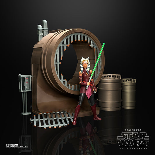 3D Printed Clone Wars/Bad Batch Sewer Diorama for Black Series figures