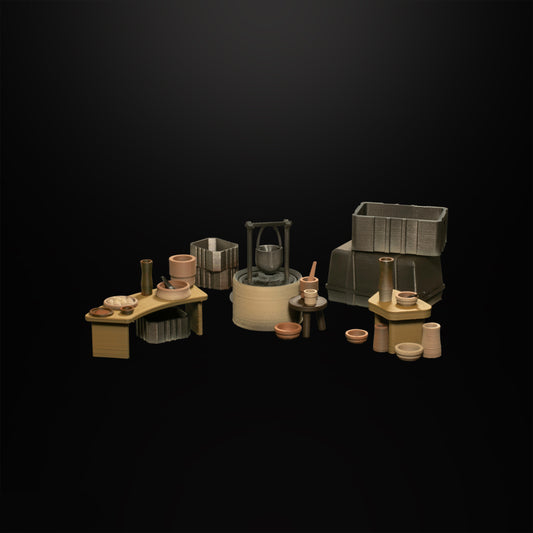 3D printed Yoda hut diorama for Star Wars black Series figures