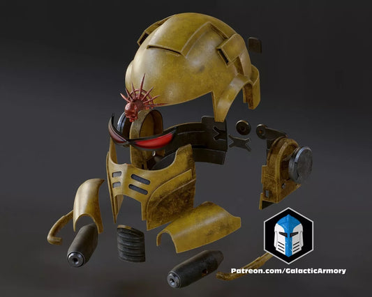 Space Marine 2 Gravis helmet- 3D Printed Costume Accessory