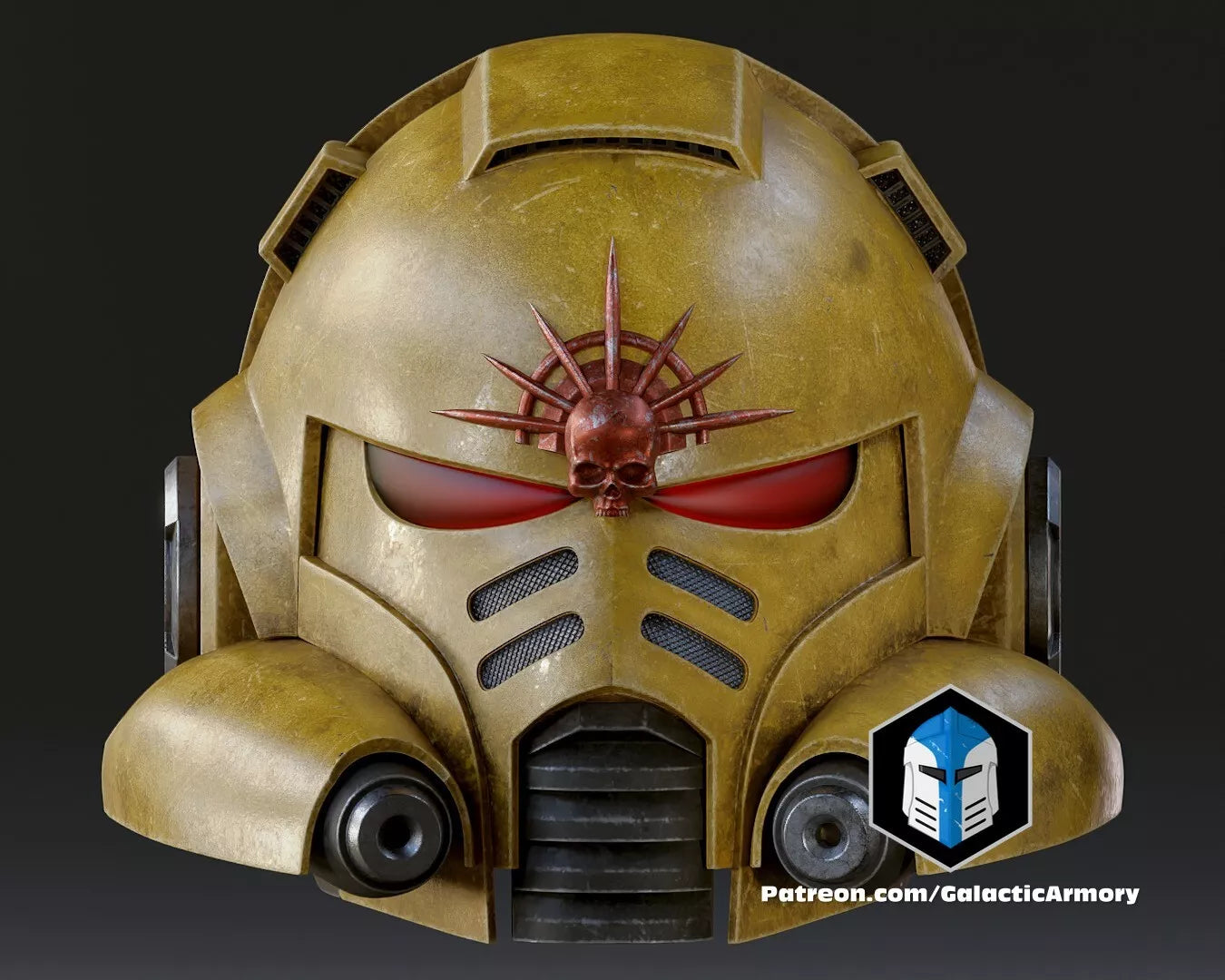 Space Marine 2 Gravis helmet- 3D Printed Costume Accessory