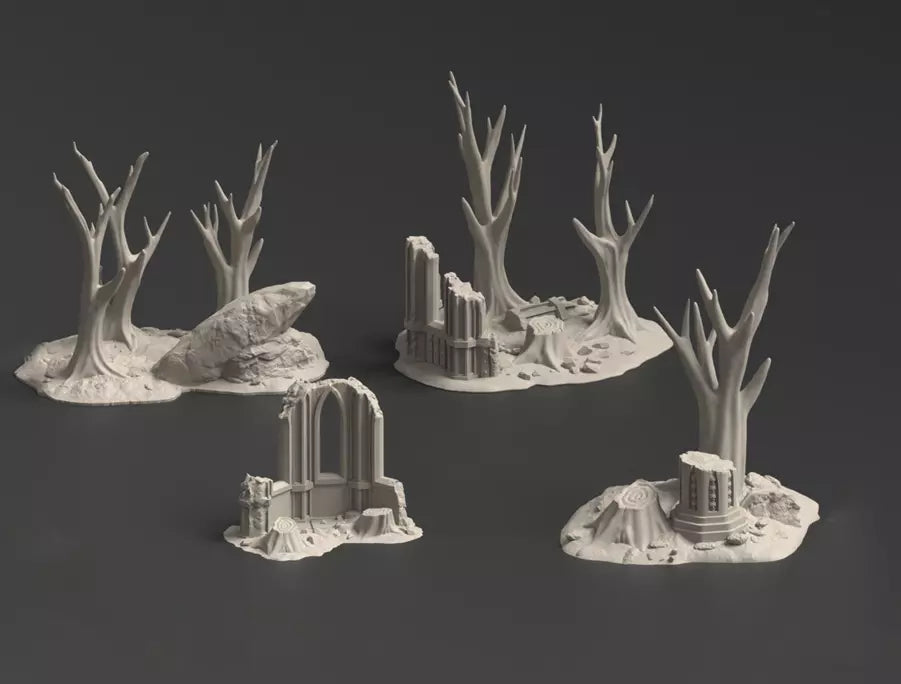 Thesalon Savage World Fortress tabletop terrain. 3D printed scenery.