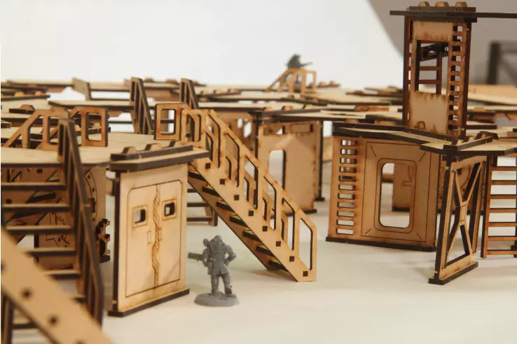 War gaming terrain table top gaming Bulk Heads Terrain set