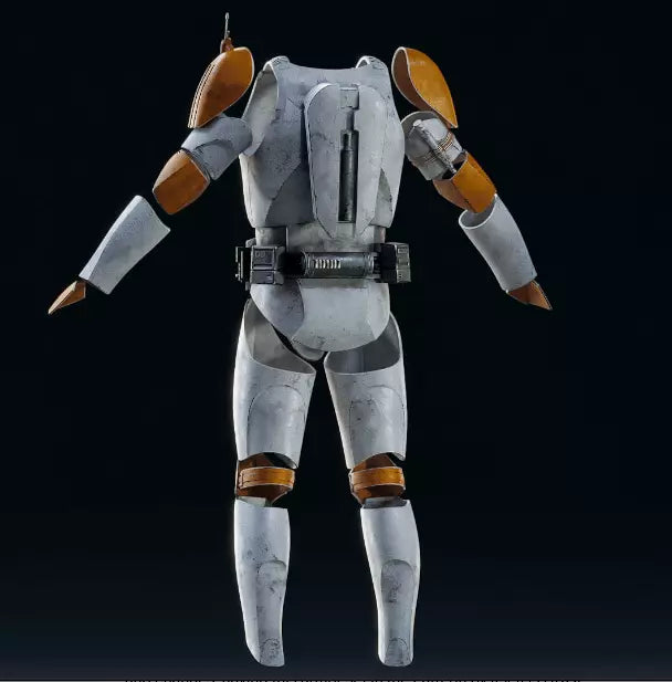 Command Cody Inspired 3D Printed Raw, unpainted Armour, Star Wars.