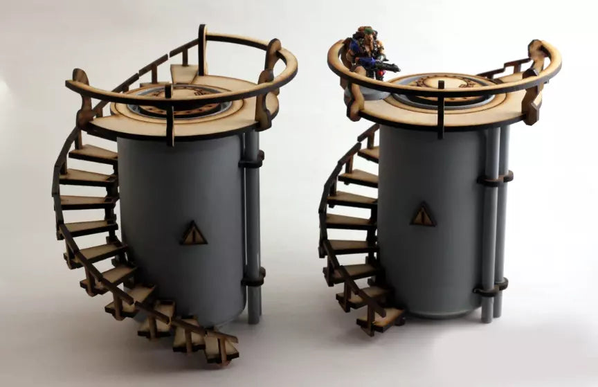 Vertical Chem Tank Kit, Table top gaming terrain
