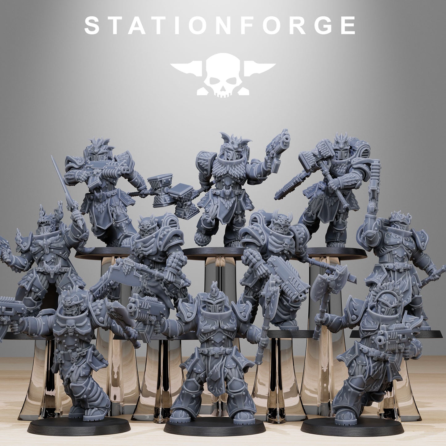 Socratis Dragon Knights Miniatures - Station Forge Figures