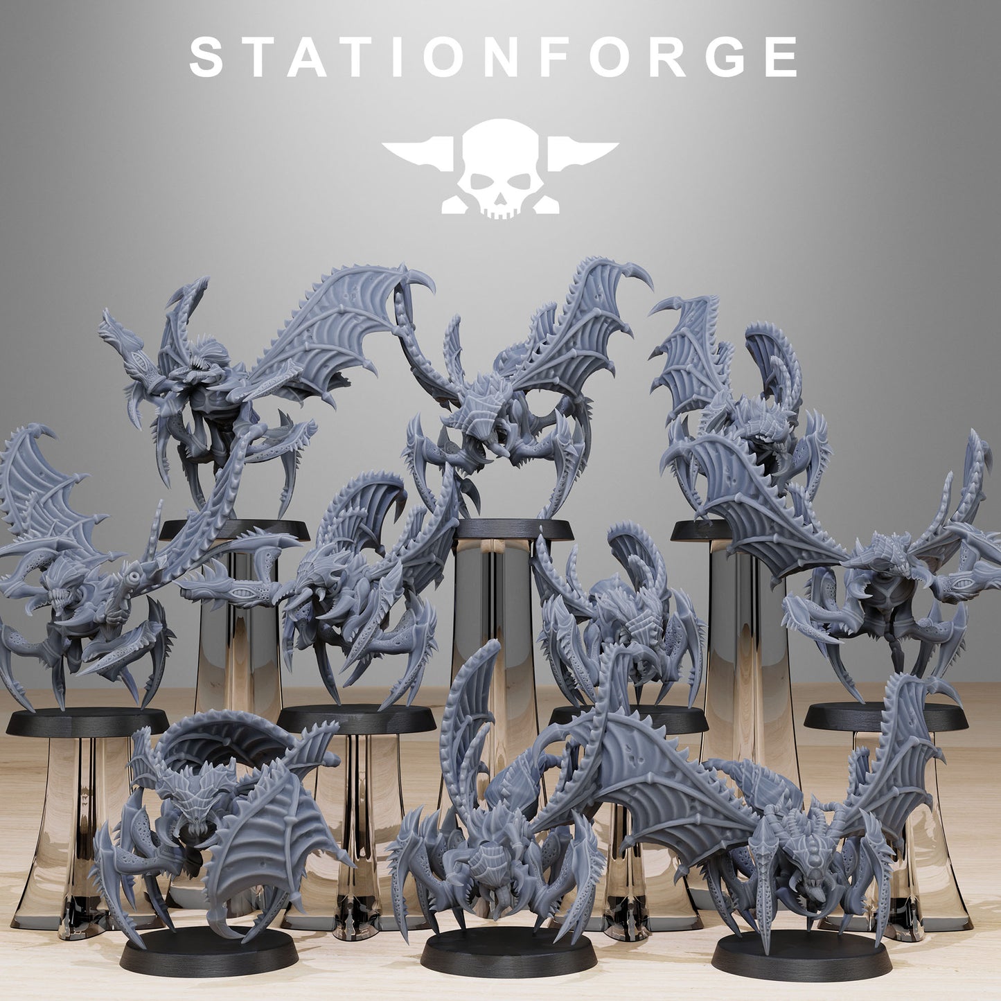 Xenarid Flying Crawlers Miniatures - Tabletop