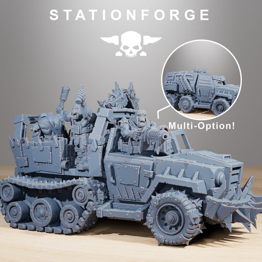 Orkaz Party/Battle Wagon from Station Forge Full Set