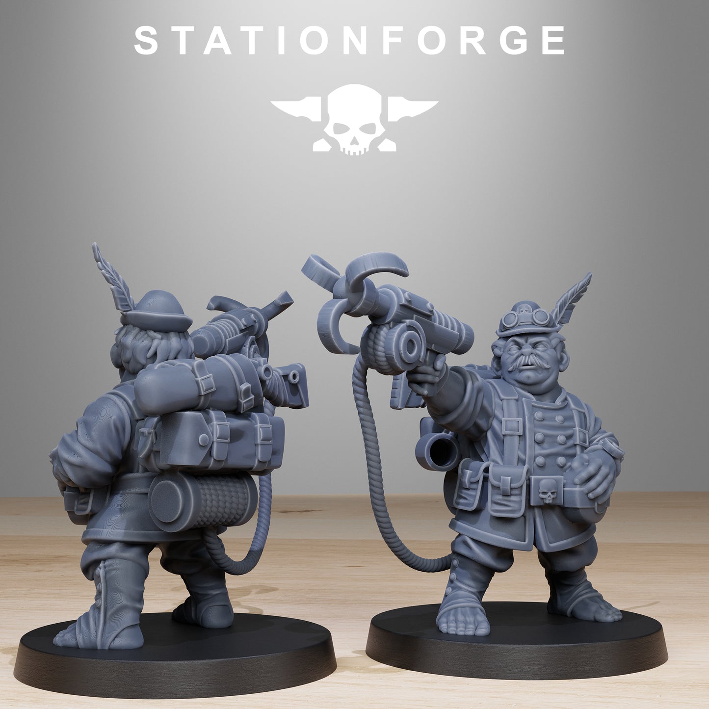 The GrimGuard Skulldart Trappers from Station Forge 32mm