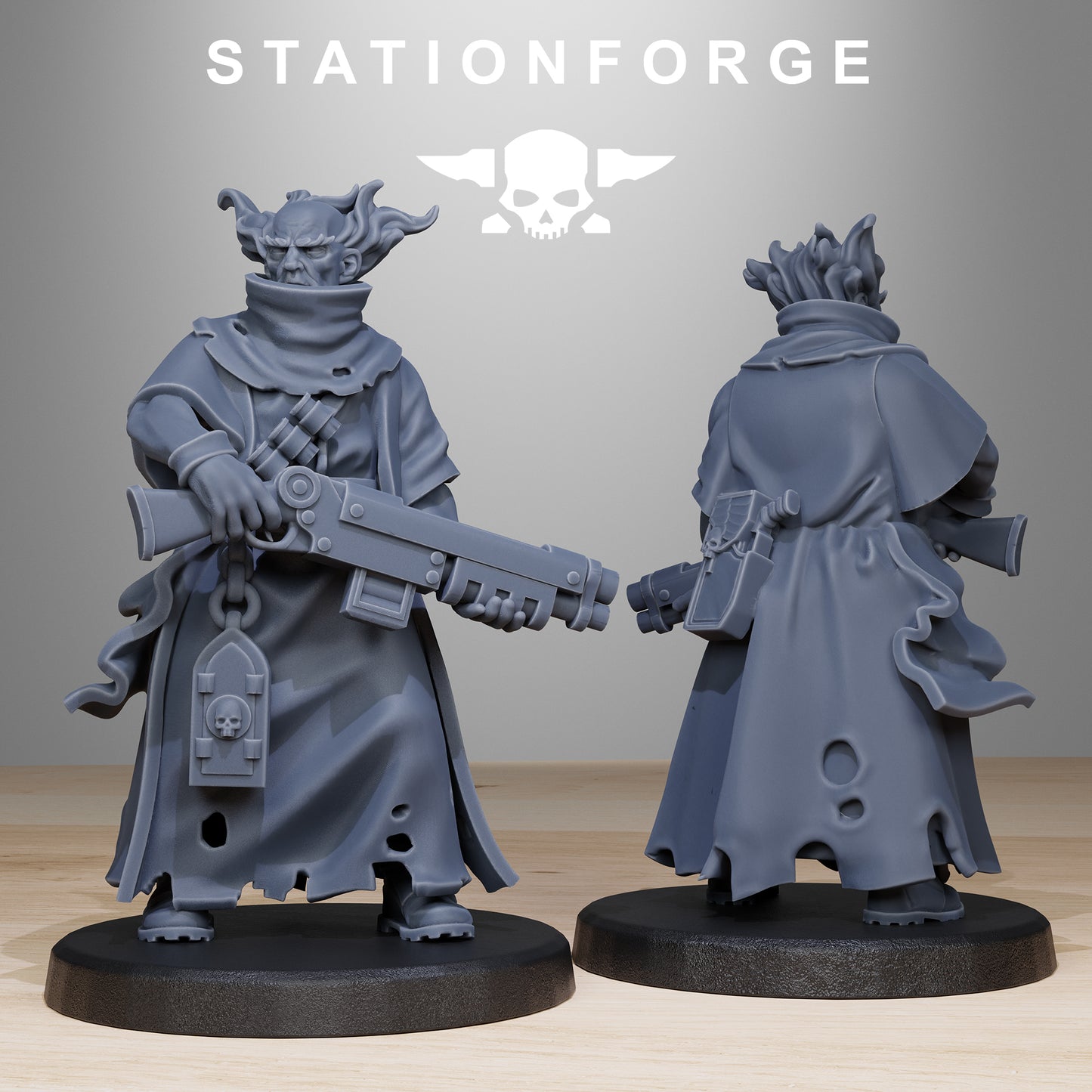 GrimCorp Mercenaries Miniatures - Station Forge Figures