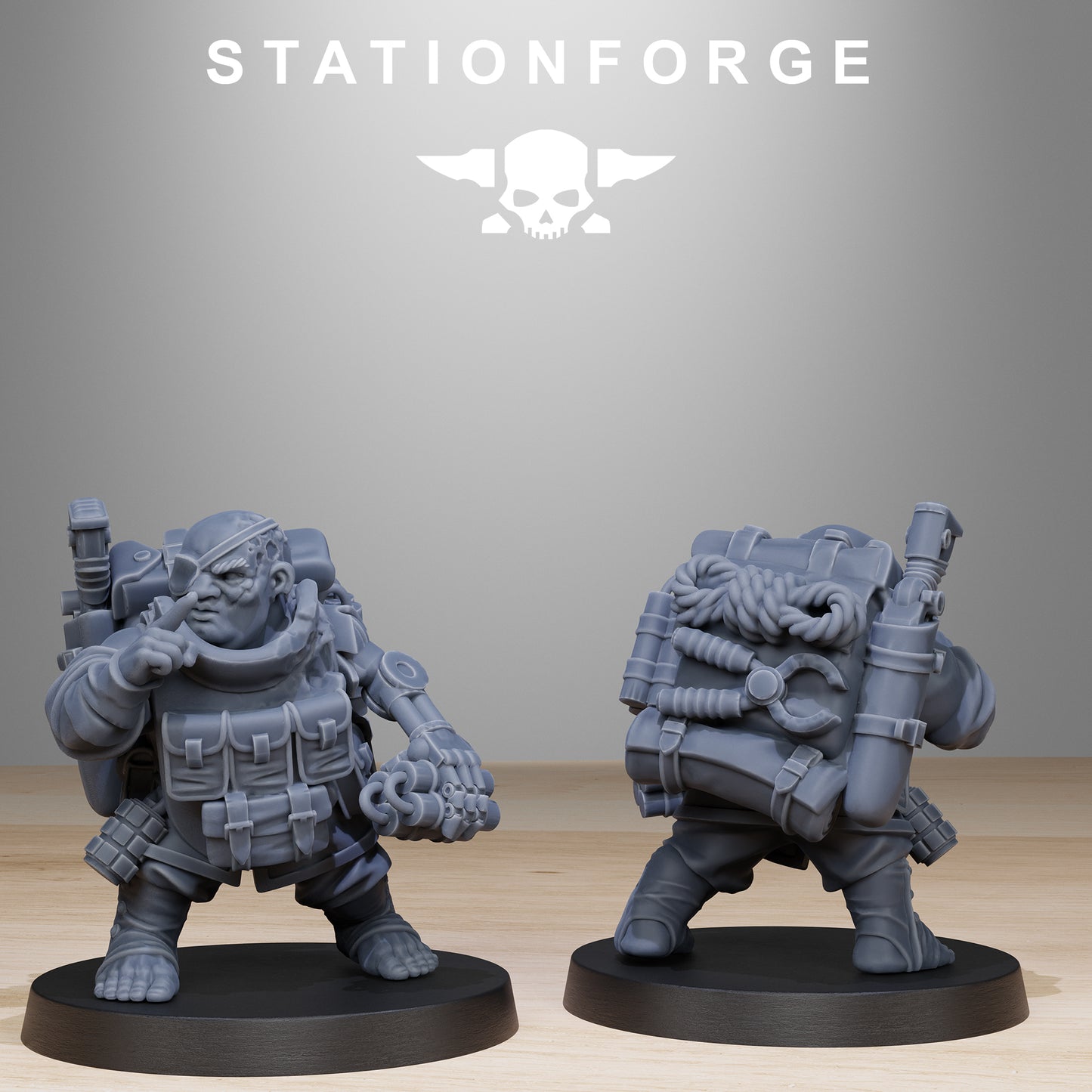 The GrimGuard Skulldart Trappers from Station Forge 32mm