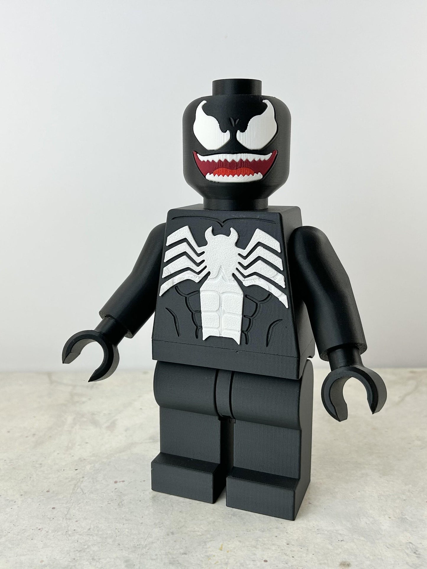 9" Lego inspired Venom spiderman Figure with extra apendages