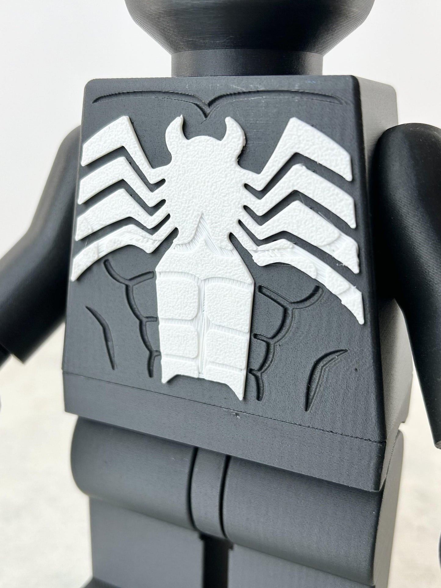 9" Lego inspired Venom spiderman Figure with extra apendages