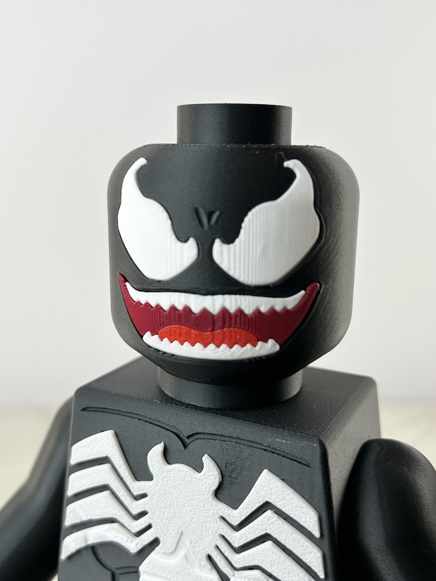 9" Lego inspired Venom spiderman Figure with extra apendages