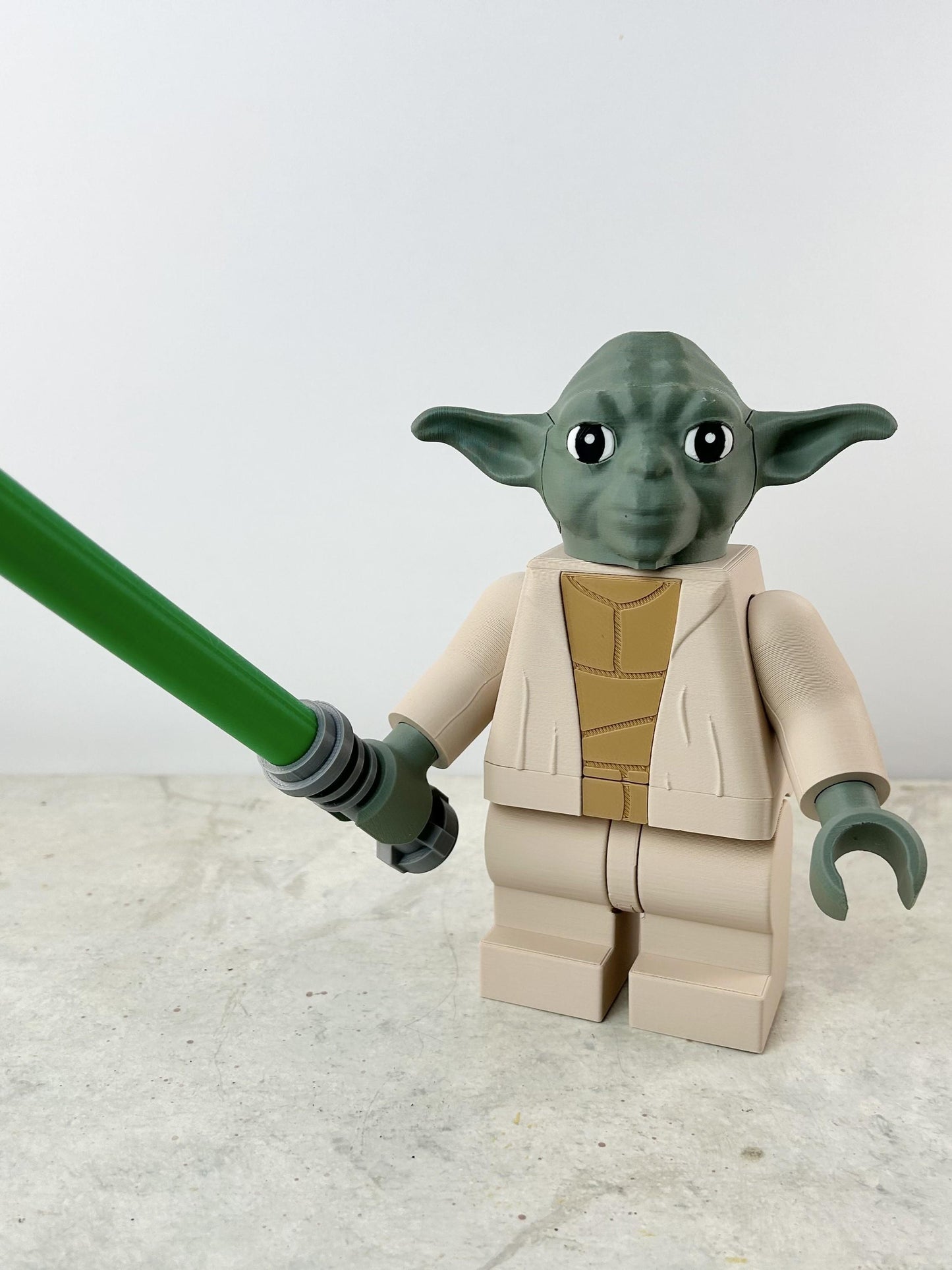 9" Lego inspired Deluxe Yoda Figure