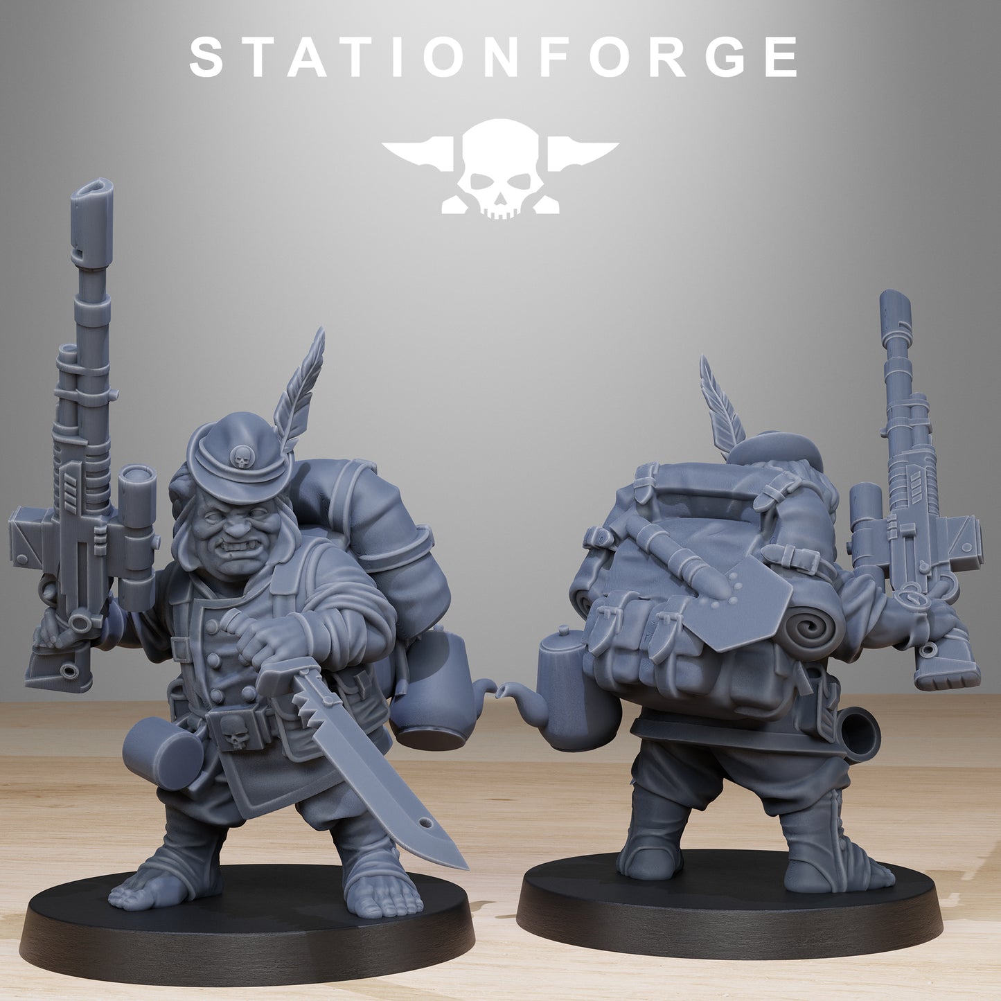 The GrimGuard Skulldart Trappers from Station Forge 32mm