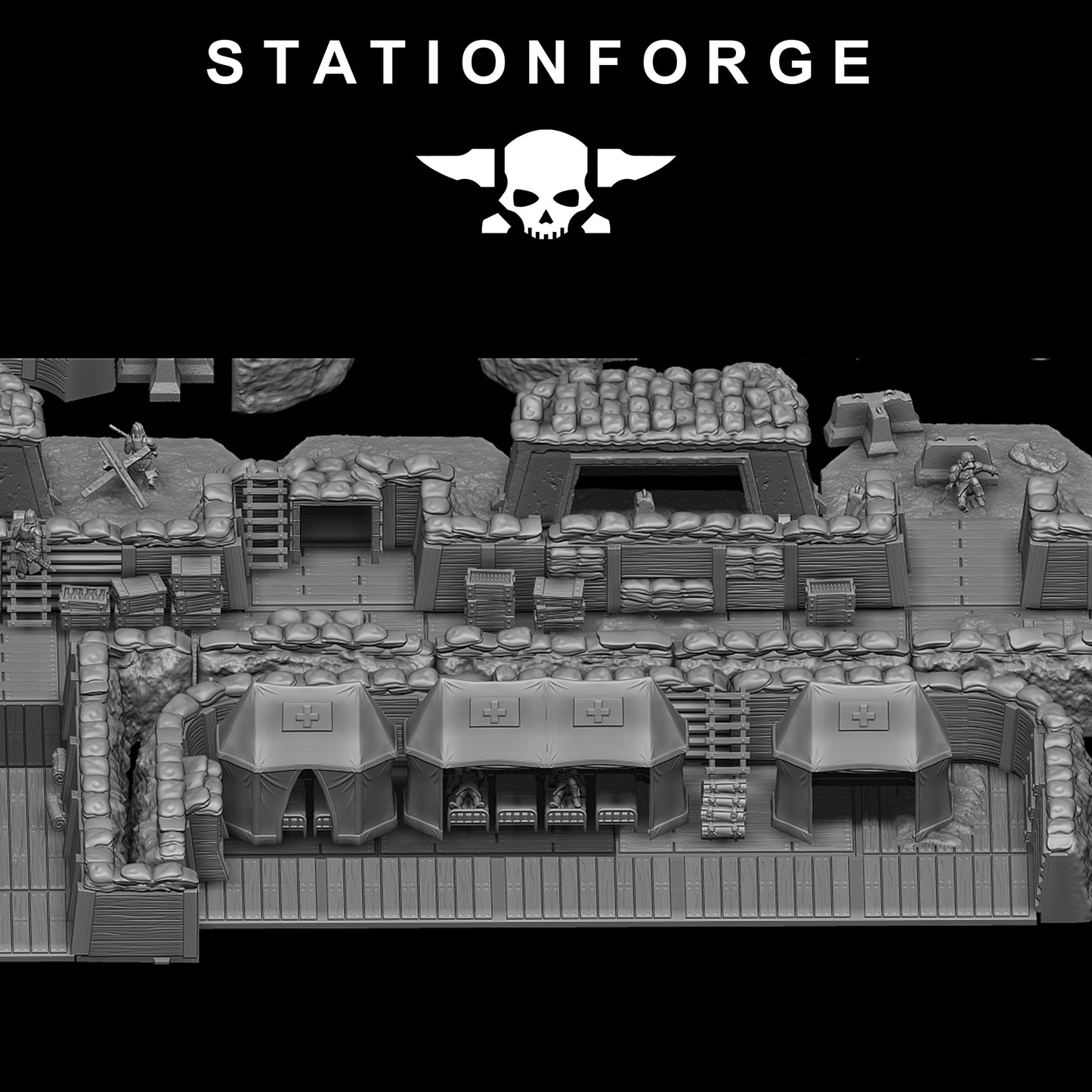 GrimGuard Trench Terrain By Station Forge