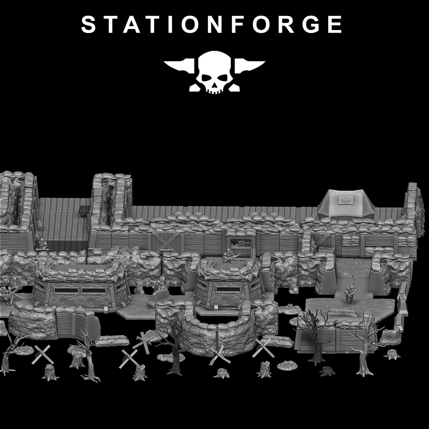 GrimGuard Trench Terrain By Station Forge